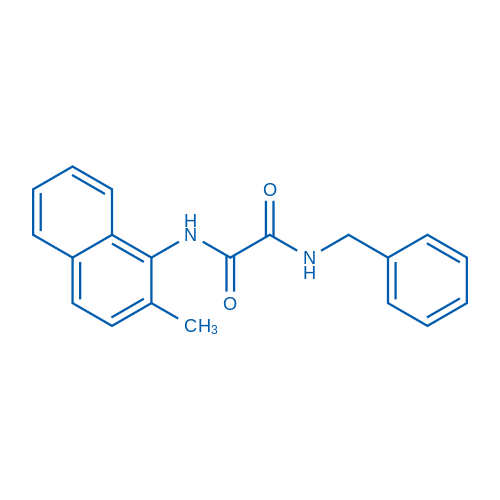 N1-Benzyl-N2-(2-methylnaphthalen-1-yl)oxalamide structure