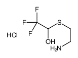 1-(2-aminoethylsulfanyl)-2,2,2-trifluoroethanol,hydrochloride Structure