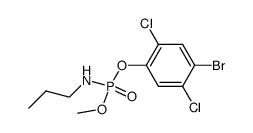 Propyl-phosphoramidic acid 4-bromo-2,5-dichloro-phenyl ester methyl ester结构式