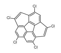 1,3,5,7,9-pentachloro corannulene Structure