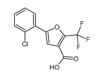 5-(2-CHLOROPHENYL)-2-(TRIFLUOROMETHYL)-3-FUROIC ACID Structure