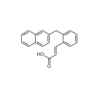 (E)-3-(2-(Naphthalen-2-ylmethyl)phenyl)acrylicacid structure