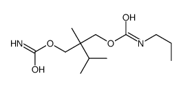 N-Propylcarbamic acid 2-(carbamoyloxymethyl)-2,3-dimethylbutyl ester Structure