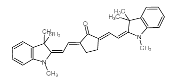 2,5-bis[(e)-2-(1,3,3-trimethyl-1,3-dihydro-2h-indol-2-ylidene)ethylidene]cyclopentanone Structure