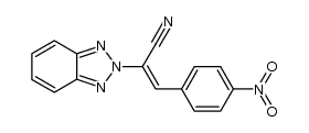 (E)-2-(2H-benzo[d][1,2,3]triazol-2-yl)-3-(4-nitrophenyl)acrylonitrile Structure