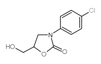 3-(4-氯苯基)-5-羟基甲基-2-噁唑烷星空app结构式