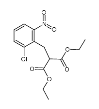 diethyl (2-chloro-6-nitrobenzyl)propanedioate Structure