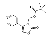 (5-oxo-3-pyridin-4-yl-1,2,4-oxadiazol-4-yl)methyl 2,2-dimethylpropanoate结构式