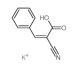 (E)-2-cyano-3-phenyl-prop-2-enoic acid Structure