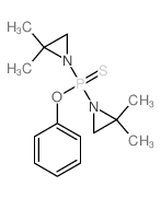 bis(2,2-dimethylaziridin-1-yl)-phenoxy-sulfanylidene-phosphorane Structure