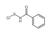 N-benzoyl-S-chloro-thiohydroxylamine Structure