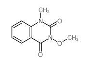 2,4 (1H,3H)-Quinazolinedione, 3-methoxy-1-methyl- structure