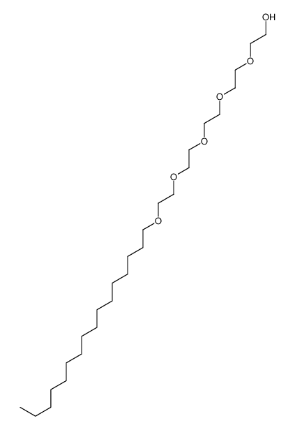 2-[2-[2-[2-(2-hexadecoxyethoxy)ethoxy]ethoxy]ethoxy]ethanol structure