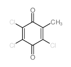 2,5-Cyclohexadiene-1,4-dione,2,3,5-trichloro-6-methyl-结构式