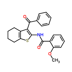 N-(3-Benzoyl-4,5,6,7-tetrahydro-1-benzothiophen-2-yl)-2-methoxybenzamide Structure