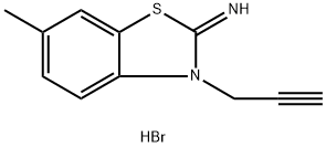 2-氨基-6-甲基-3-(丙-2-炔-1-基)苯并[D]噻唑-3-溴结构式