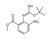 3-Amino-2-tert-butoxycarbonylamino-benzoic acid methyl ester structure