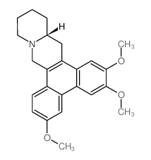 9H-Phenanthro[9,10-b]quinolizine,11,12,13,14,14a,15-hexahydro-2,3,6-trimethoxy-, (14aR)-结构式