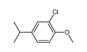 2-chloro-4-isopropyl-anisole Structure