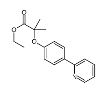 ethyl 2-methyl-2-(4-pyridin-2-ylphenoxy)propanoate结构式