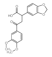 2-benzo[1,3]dioxol-5-yl-4-(3,4-dimethoxyphenyl)-4-oxo-butanoic acid picture