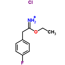 1-Ethoxy-2-(4-fluorophenyl)ethaniminium chloride structure