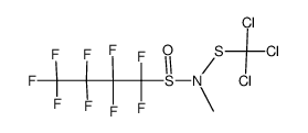 1,1,2,2,3,3,4,4,4-Nonafluoro-N-methyl-N-[(trichloromethyl)thio]-1-butanesulfinamide Structure