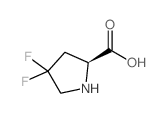 (S)-4,4-Difluoropyrrolidine-2-carboxylic acid structure