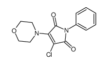 3-chloro-4-morpholin-4-yl-1-phenylpyrrole-2,5-dione Structure