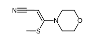 3-(methylthio)-3-morpholinoacrylonitrile结构式