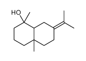 1,4a-dimethyl-7-propan-2-ylidene-3,4,5,6,8,8a-hexahydro-2H-naphthalen-1-ol Structure