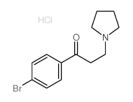 1-Propanone,1-(4-bromophenyl)-3-(1-pyrrolidinyl)-, hydrochloride (1:1)结构式