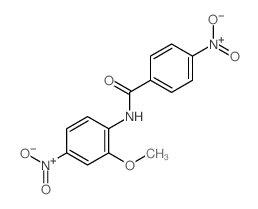 N-(2-methoxy-4-nitro-phenyl)-4-nitro-benzamide structure