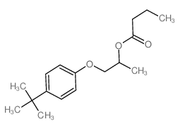 Butanoic acid,2-[4-(1,1-dimethylethyl)phenoxy]-1-methylethyl ester结构式