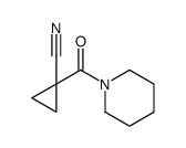 1-(piperidine-1-carbonyl)cyclopropane-1-carbonitrile结构式