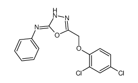 5-[(2,4-dichlorophenoxy)methyl]-N-phenyl-1,3,4-oxadiazol-2-amine Structure