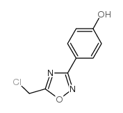 4-(5-(氯甲基)-1,2,4-恶二唑-3-基)苯酚结构式