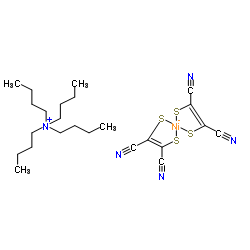 四丁铵双(马来腈基二硫醇)镍(Ⅲ)络合物结构式