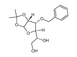 1,2-o-isopropylidene-3-benzyloxy-d-allofuranose structure