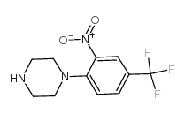 N-[2-nitro-4-(trifluoromethyl)phenyl]piperazine structure