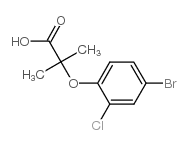 2-(4-溴-2-氯苯氧基)-2-甲基丙酸结构式