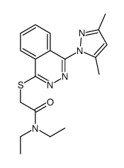 Acetamide, 2-[[4-(3,5-dimethyl-1H-pyrazol-1-yl)-1-phthalazinyl]thio]-N,N-diethyl- (9CI) picture