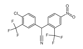 4-chloro-α-[4-nitro-2-(trifluoromethyl)phenyl]-3-(trifluoromethyl)-benzeneacetonitrile结构式