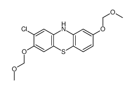 2-chloro-3,8-bis(methoxymethoxy)-10H-phenothiazine结构式