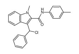 3-(Chloro-phenyl-methyl)-1-methyl-1H-indole-2-carboxylic acid p-tolylamide Structure