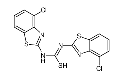 1,3-bis(4-chloro-1,3-benzothiazol-2-yl)thiourea结构式