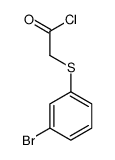 2-(3-bromophenyl)sulfanylacetyl chloride Structure