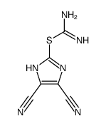 (4,5-dicyano-1H-imidazol-2-yl) carbamimidothioate Structure