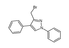 3-(bromomethyl)-1,4-diphenylpyrazole Structure