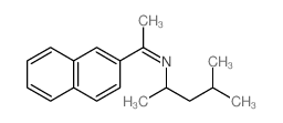 2-Pentanamine,4-methyl-N-[1-(2-naphthalenyl)ethylidene]- Structure